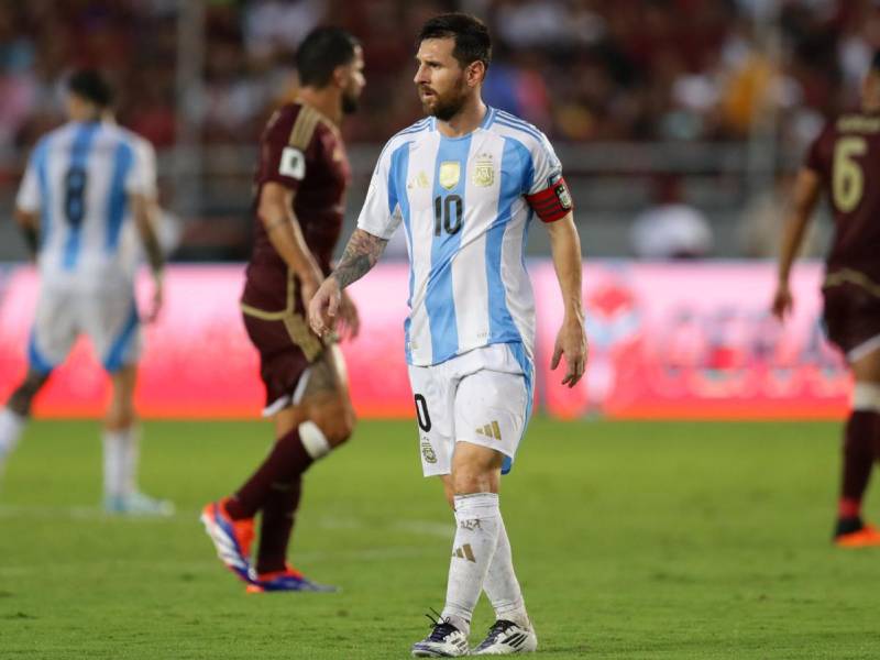 Messi no pudo ayudar a su selección de Argentina a darle un triunfo sobre Venezuela.