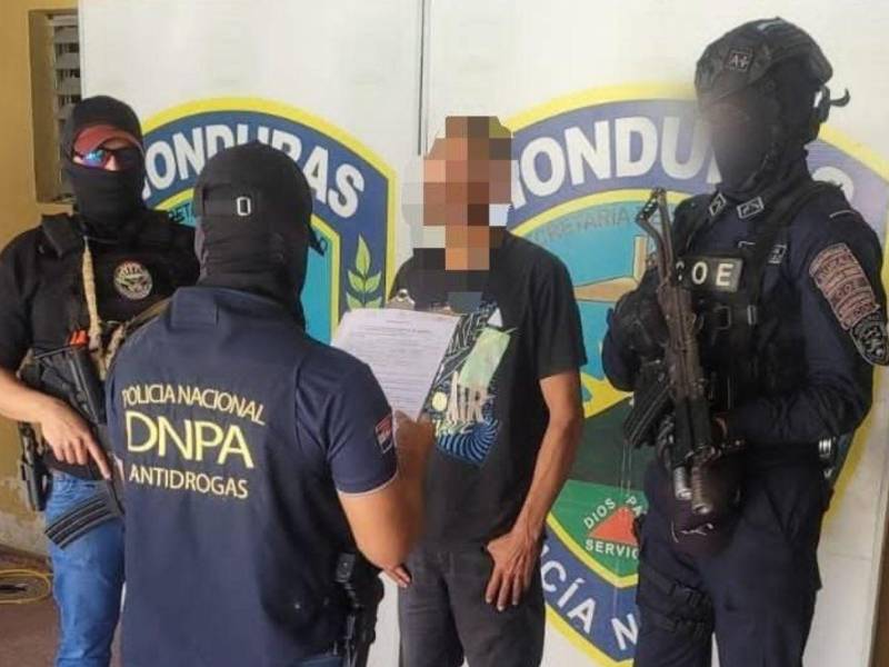 Capturan a hondureño pedido en extradición por traficar fentanilo a EUA