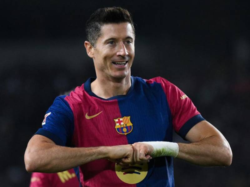 Lewandowski pasa un buen momento actualmente en Barcelona.