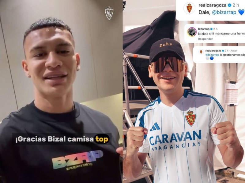 El reconocido productor argentino Bizarrap sorprendió al futbolista con un regalo especial: una camiseta personalizada.