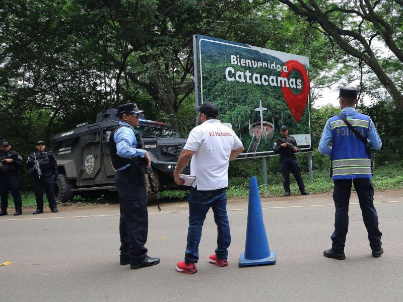 Las operaciones se realizan en los accesos a Catacamas y en otros municipios de Olancho.