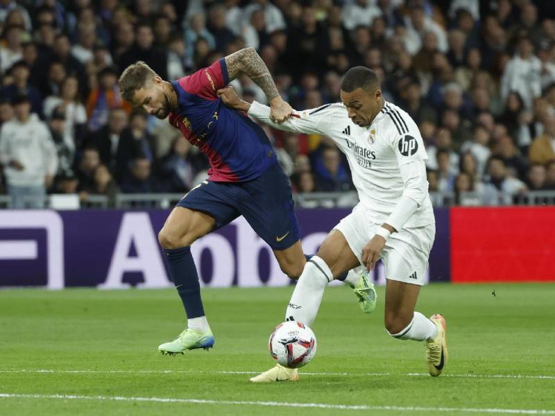 Desarrollo del partido en el Santiago Bernabéu.