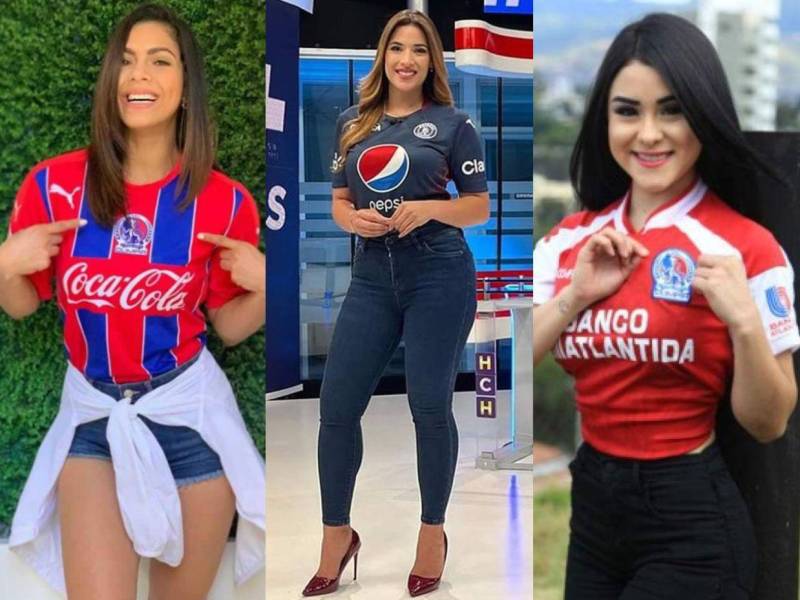 En vísperas de la final entre Motagua y Olimpia, vemos a algunas de las presentadoras y personalidades más bellas que son aficionadas del conjunto merengue y del azul