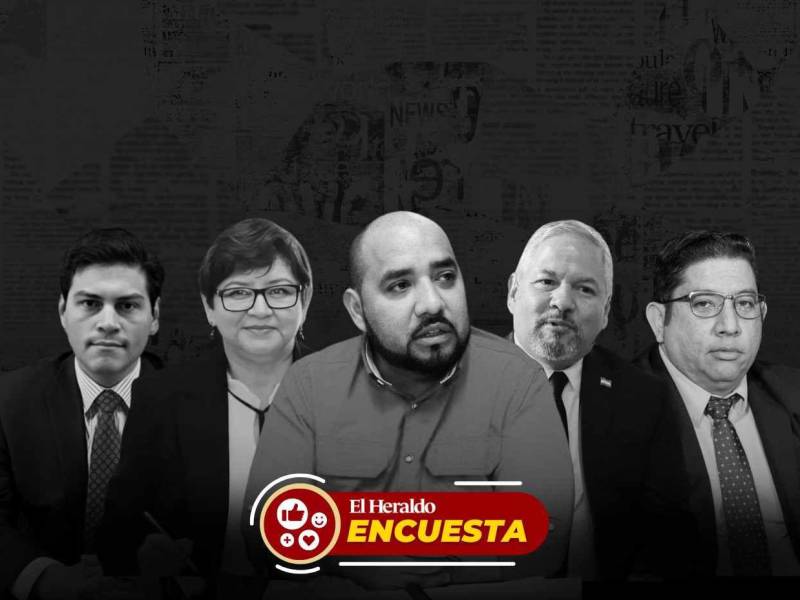 En la encuesta figuran diferentes ministros y titulares de instituciones estatales de Honduras.