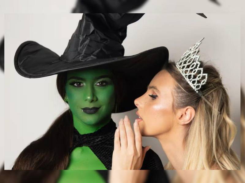 Las cantantes Greeicy y Lele Pons se pusieron de acuerdo para recrear el póster de la película Wicked protagonizada por Cynthia Erivo y Ariana Grande.