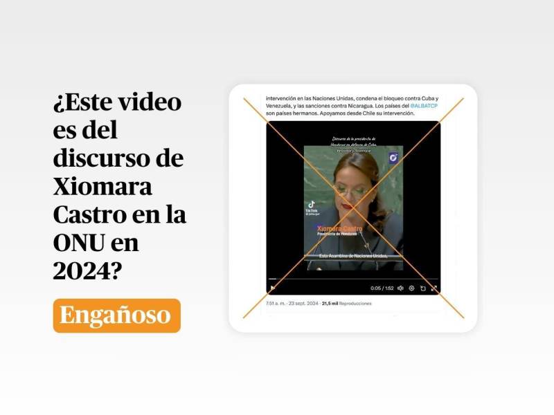 Captura de pantalla a una publicación en X/Twitter realizada el 26 de septiembre de 2024, adaptada a esta cartela.