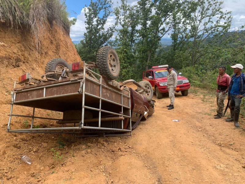 Accidente en aldea Bella Vista, Yoro, deja seis personas heridas