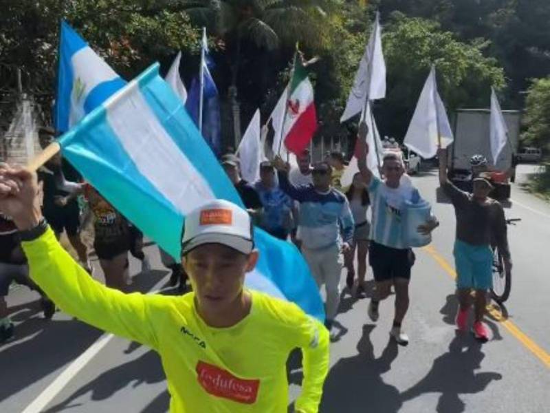 Shin Fujiyama llega a Honduras tras 105 días de recorrido en su reto 3000 kms