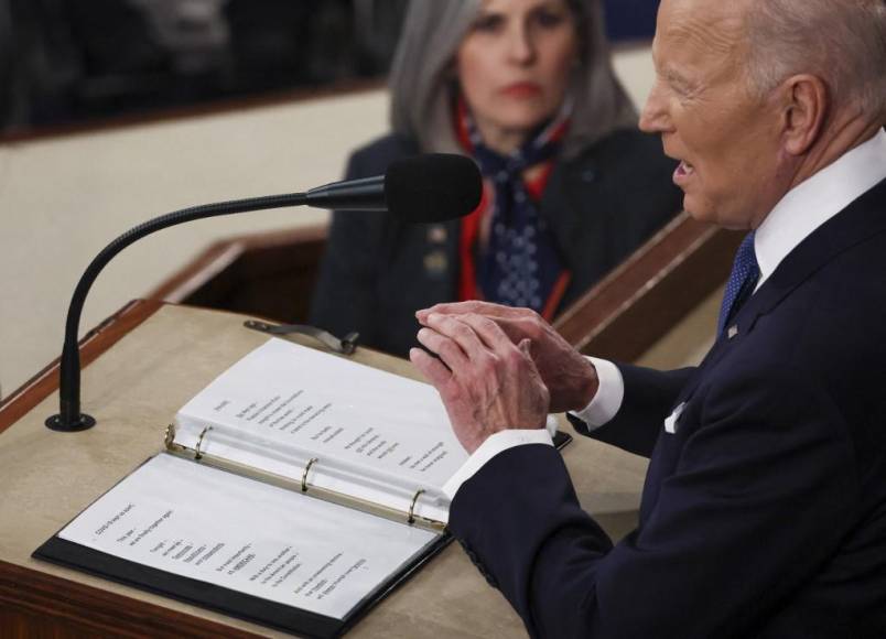 En imágenes: Los momentos del discurso del Estado de la Unión de Joe Biden