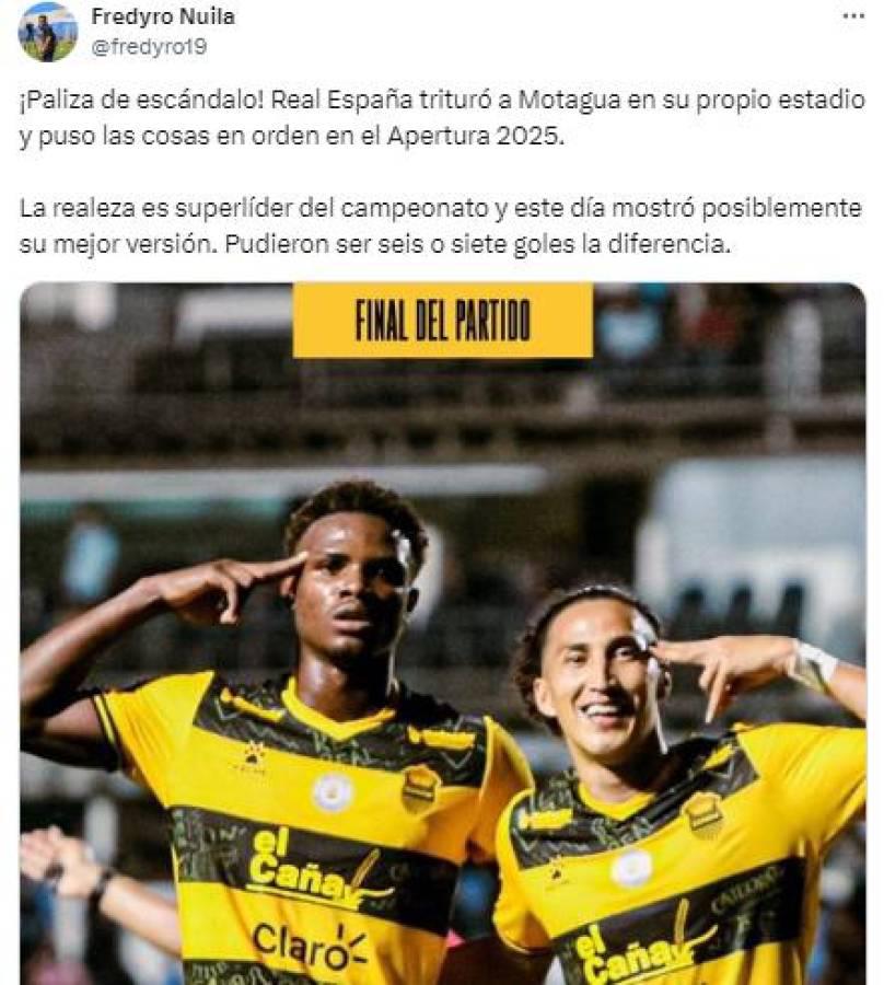 Prensa se rinde ante Real España tras golear a Motagua y esto dicen de Diego Vazquez