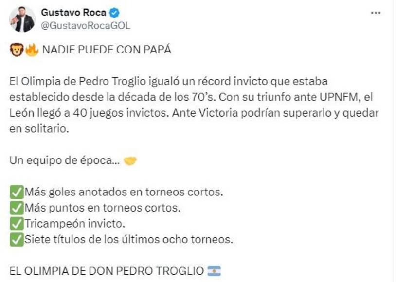 Medios y periodistas se rinden ante Olimpia tras lograr 40 partidos invictos