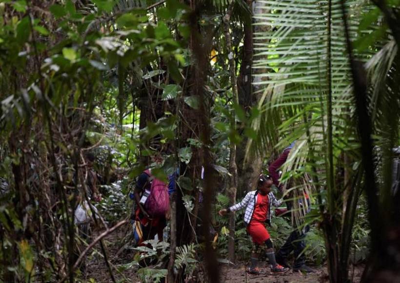 “He visto a mamás dejar a sus hijos ahí”: crudos relatos del tapón del Darién, la selva donde Dios no entra