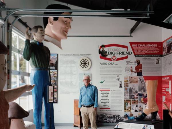 Bill Thomas, de la Asociación de Desarrollo Económico de Logan, en el Museo de Gigantes Estadounidenses, en Illinois.