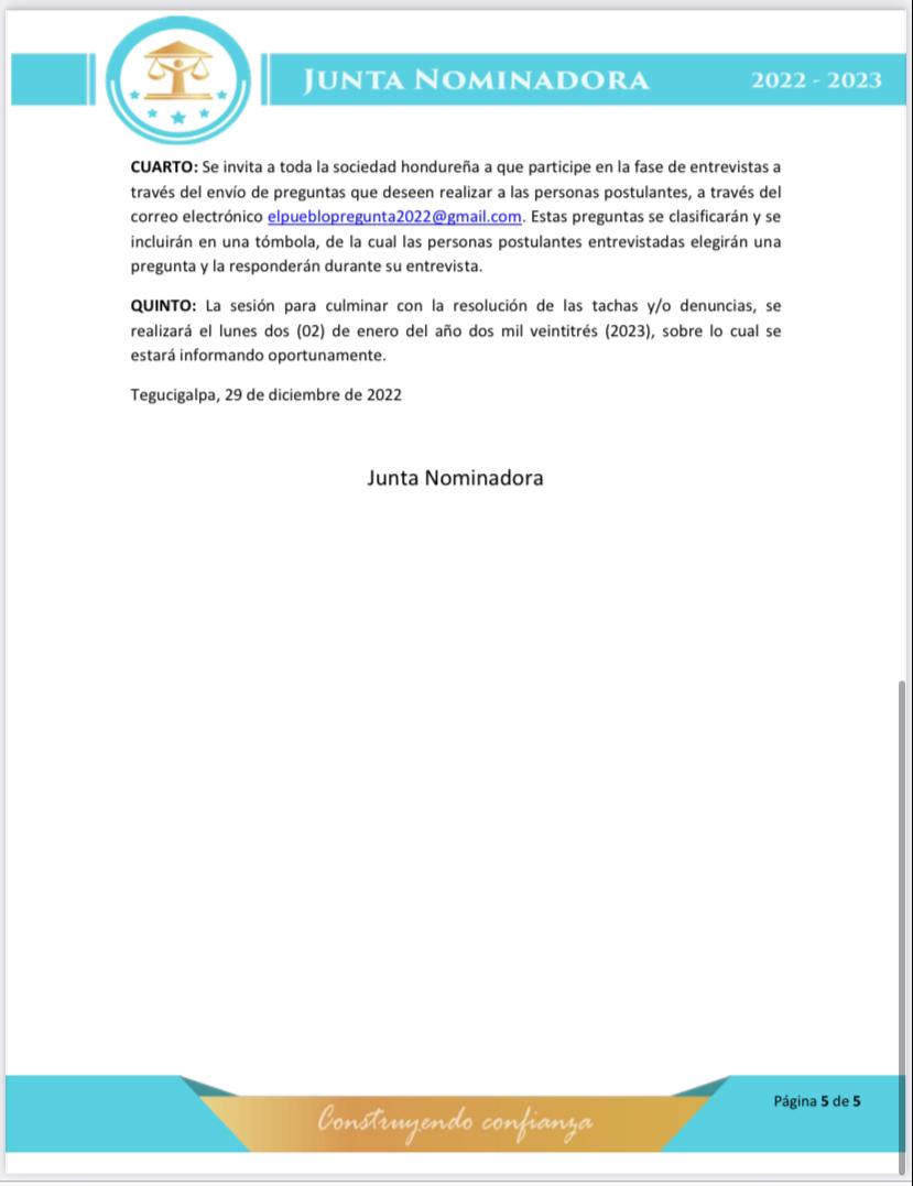 Hasta 16 denuncias tienen algunos: Junta Nominadora recibió un total de 207 tachas contra candidatos a magistrados de la CSJ