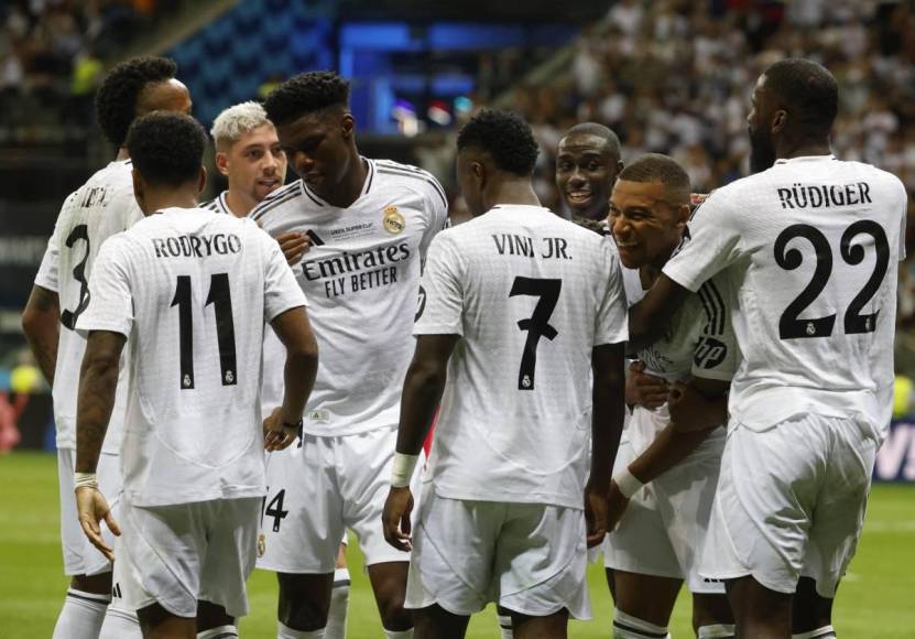 Real Madrid es Supercampeón de Europa: Vinicius, Bellingham y Rodrygo celebran con Mbappé