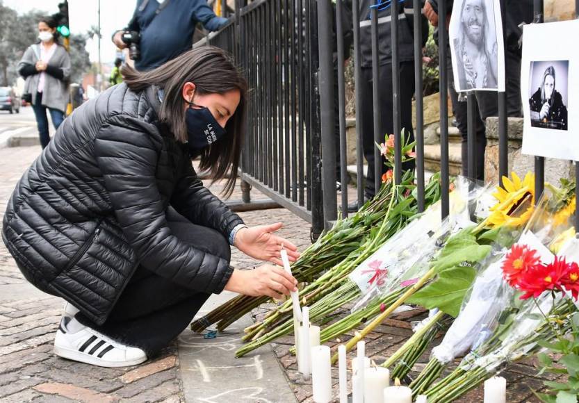 FOTOS: Así rinden homenaje en Bogotá al baterista Taylor Hawkins