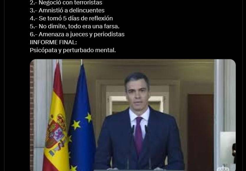 Pedro Sánchez decide no dimitir y lo atacan con memes