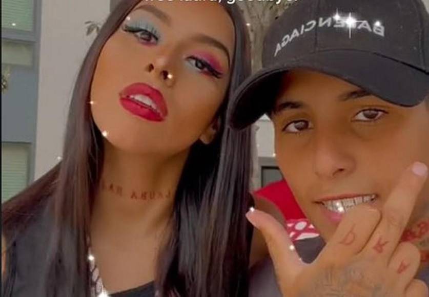 Narally Najam, la tiktoker que se tatuó el rostro de su pareja en la mejilla al enterarse que le era infiel