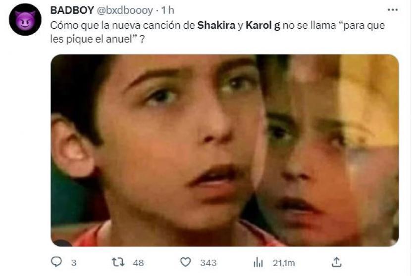 Contra Piqué y Anuel: los divertidos memes que dejó “TQG” de Shakira y Karol G