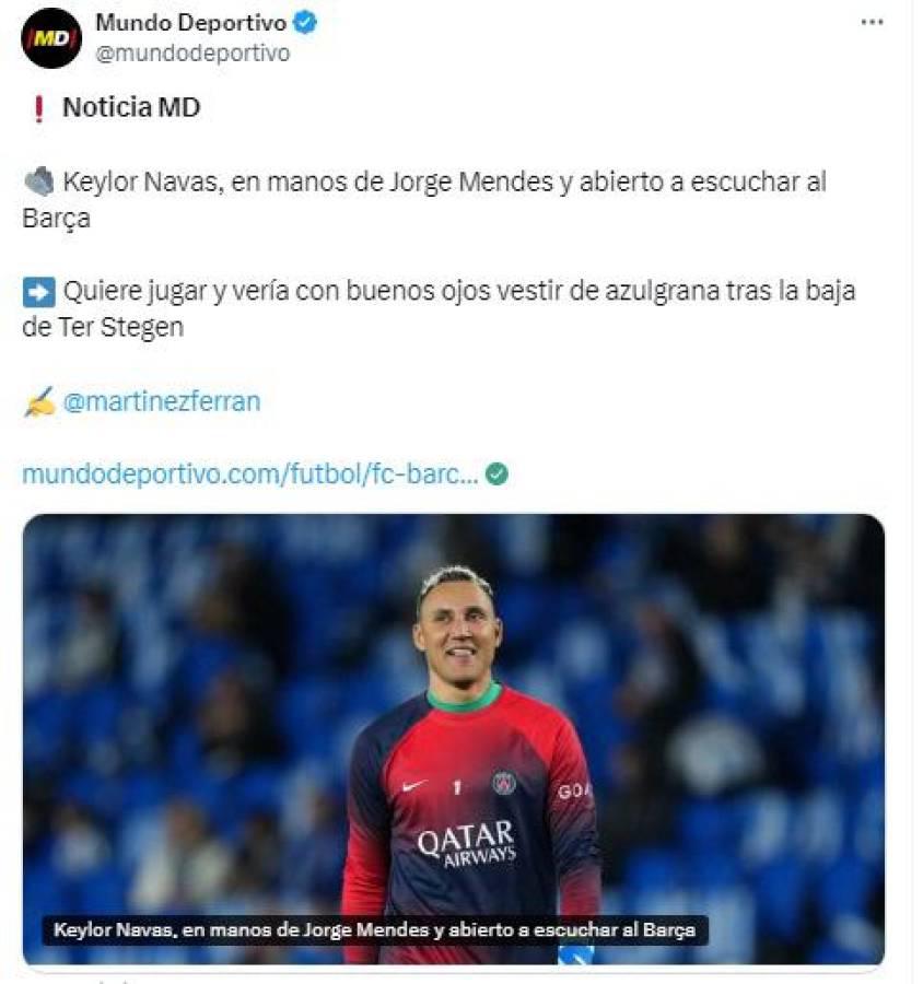 “Traición al Real Madrid”: Keylor Navas interesa a Barcelona y esto dicen los medios