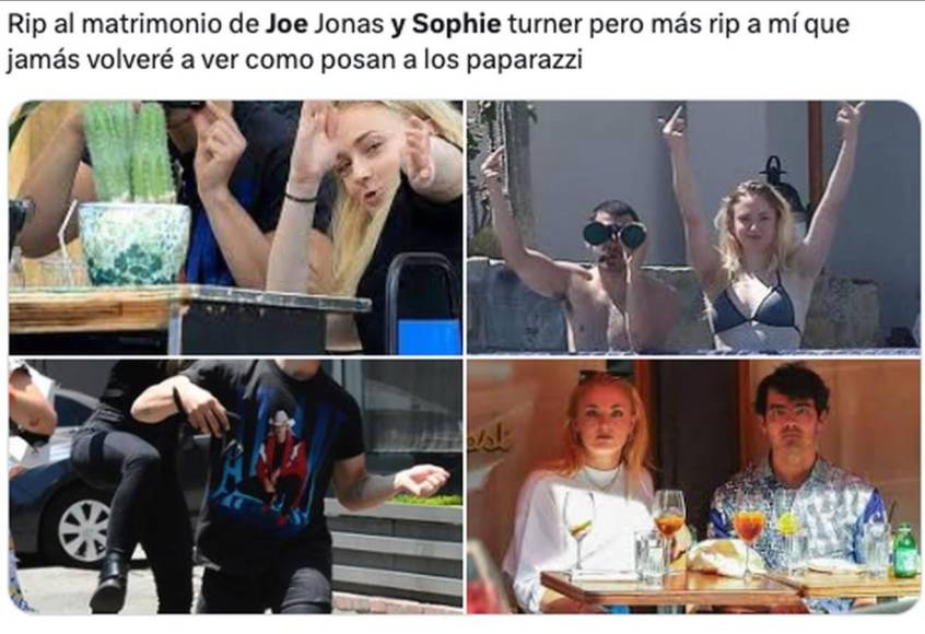 Joe Jonas y Sophie Turner ponen fin a su matrimonio y las redes explotan con memes