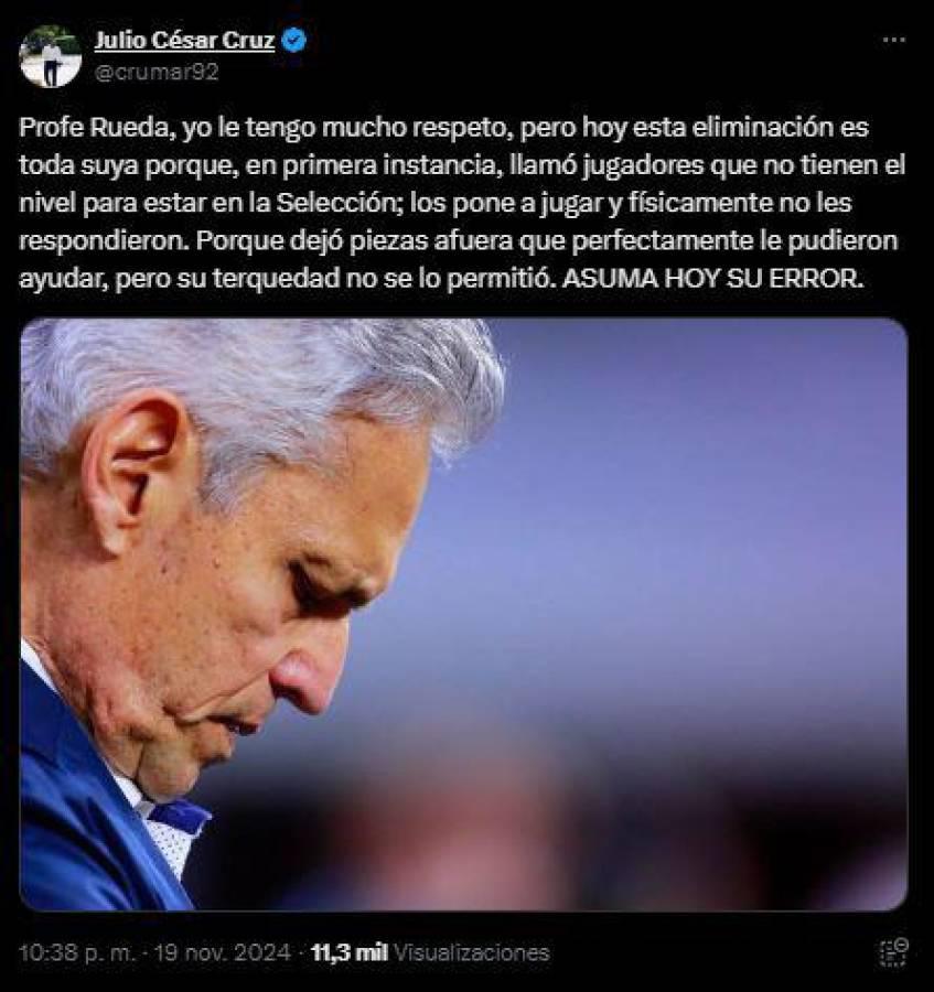 Prensa hondureña arremete contra Reinaldo Rueda tras eliminación: “Es lamentable”