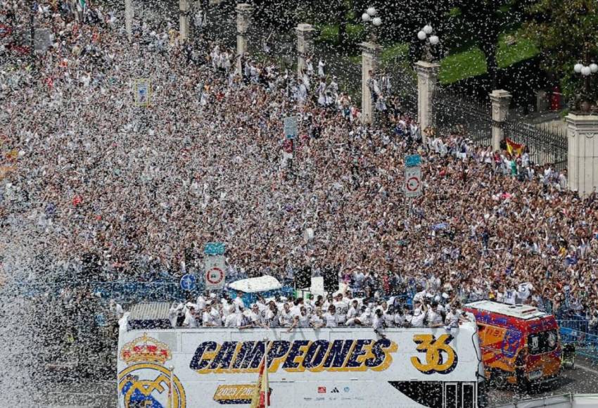 Petición a Modric y Mbappé ‘presente’: Así festejó Real Madrid su Liga Española número 36