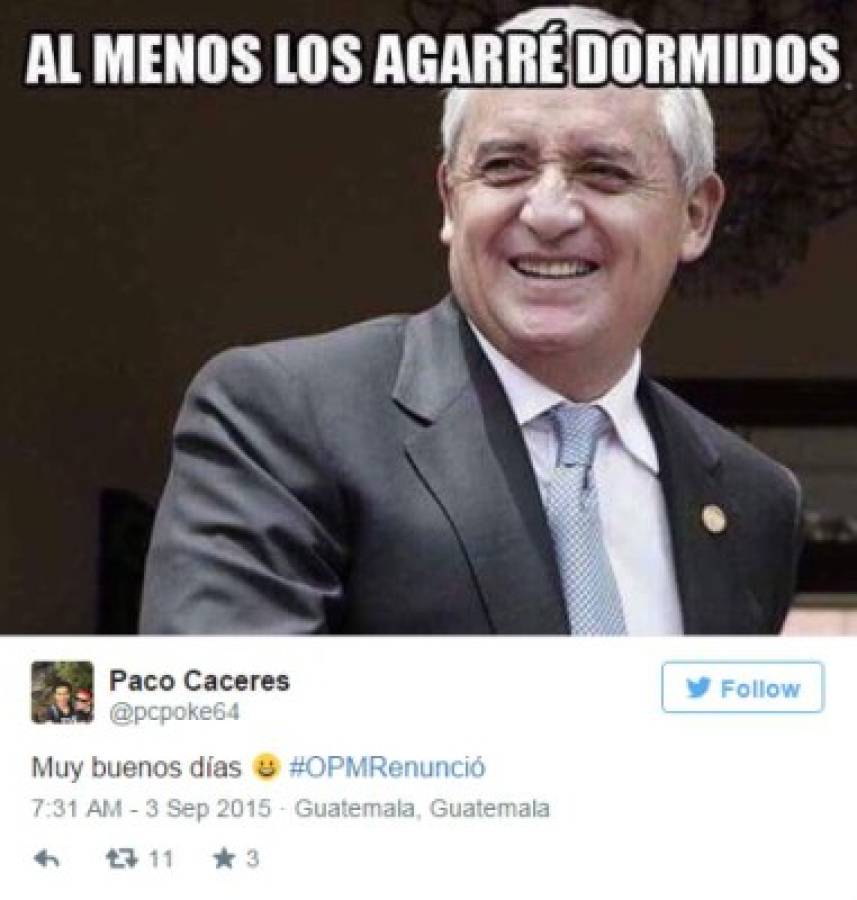 Los memes sobre la renuncia de Otto Pérez