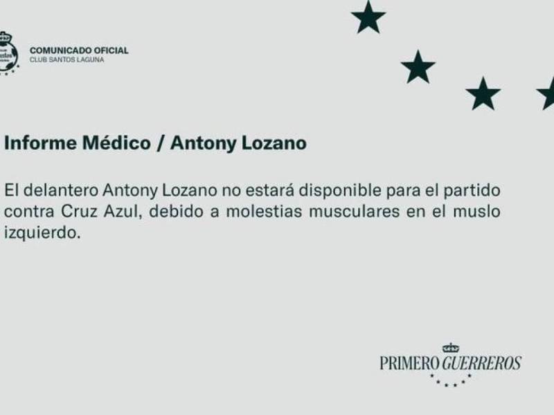 Santos Laguna confirma dura noticia sobre Choco Lozano: ¿Estará para Honduras vs México?