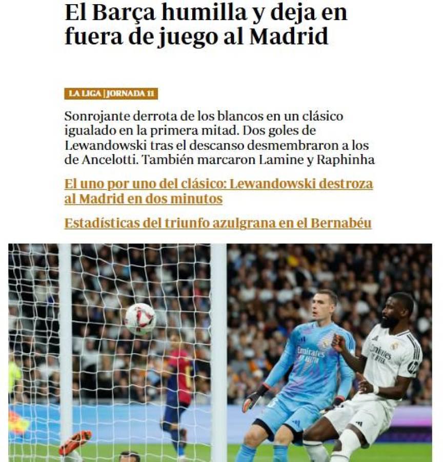 Barcelona humilló a Real Madrid y estas son las portadas de la prensa: “Nueva era”