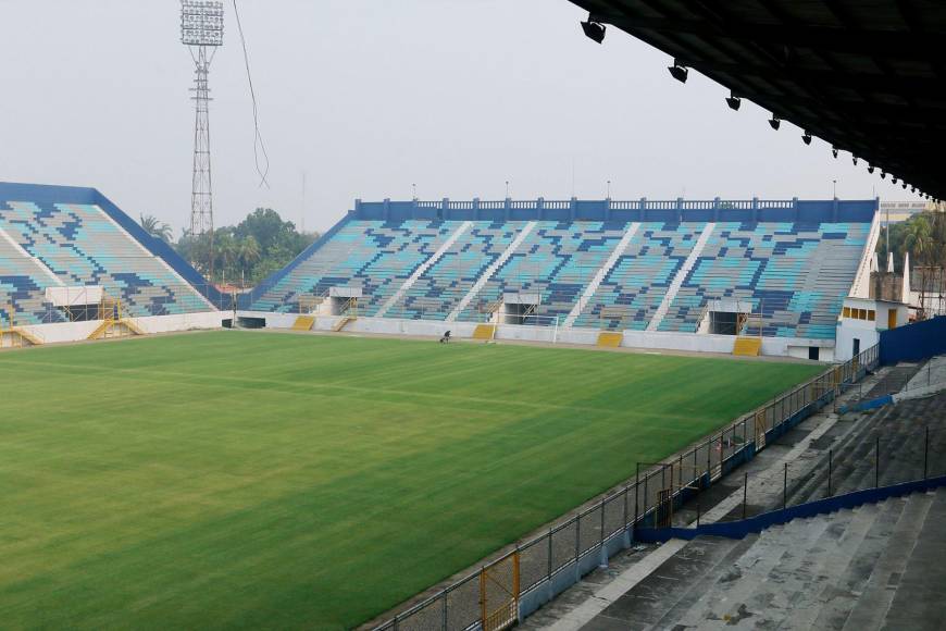 El Estadio Morazán ya se pintó, se está puliendo la grama y se acerca la reapertura