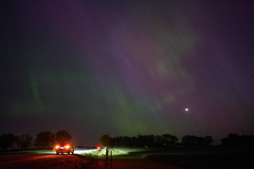 Las deslumbrantes auroras que dejó la tormenta solar en el mundo