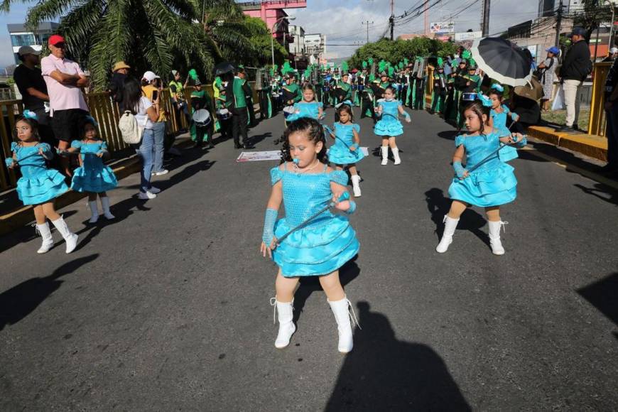 Tiernas y coloridas: las pequeñas palillonas que engalanan desfiles de prebásica en la capital