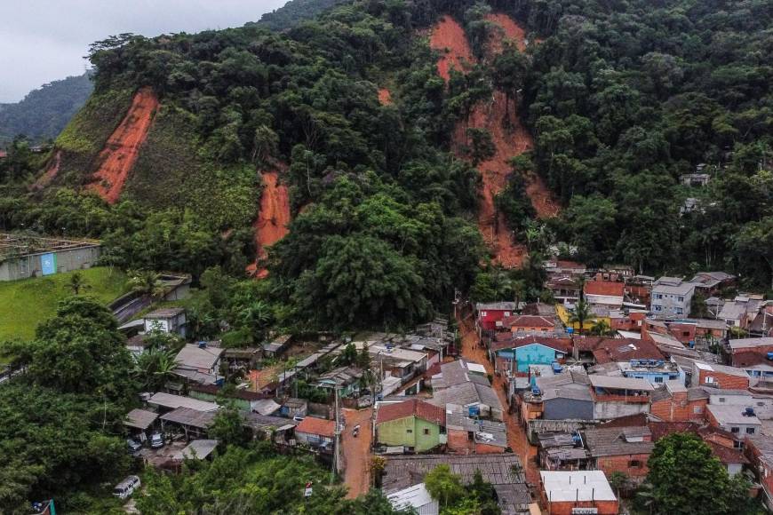 Las impactantes imágenes del temporal que azotó Brasil