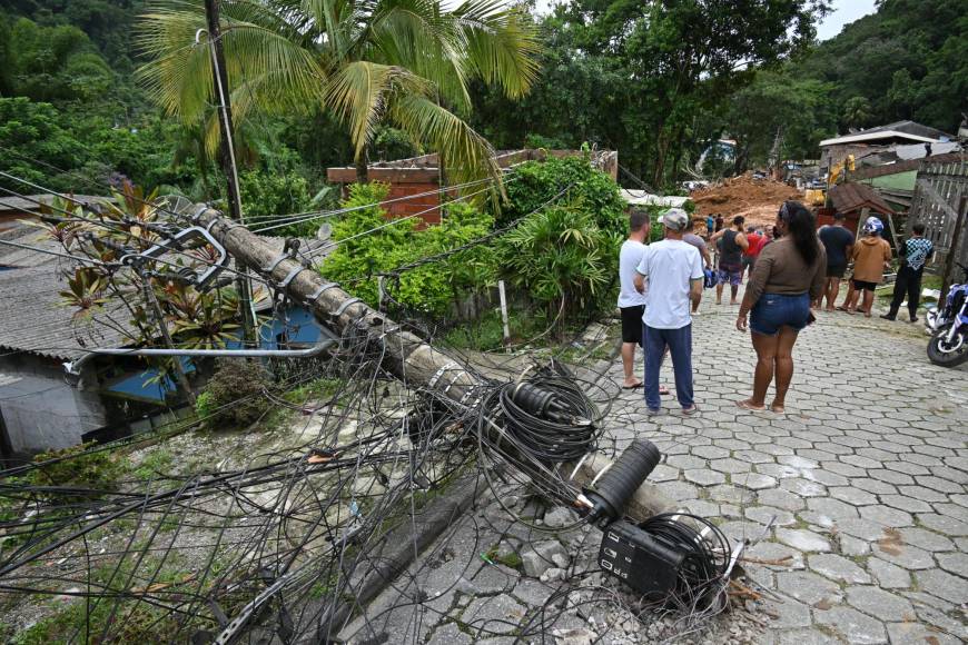 Las impactantes imágenes del temporal que azotó Brasil