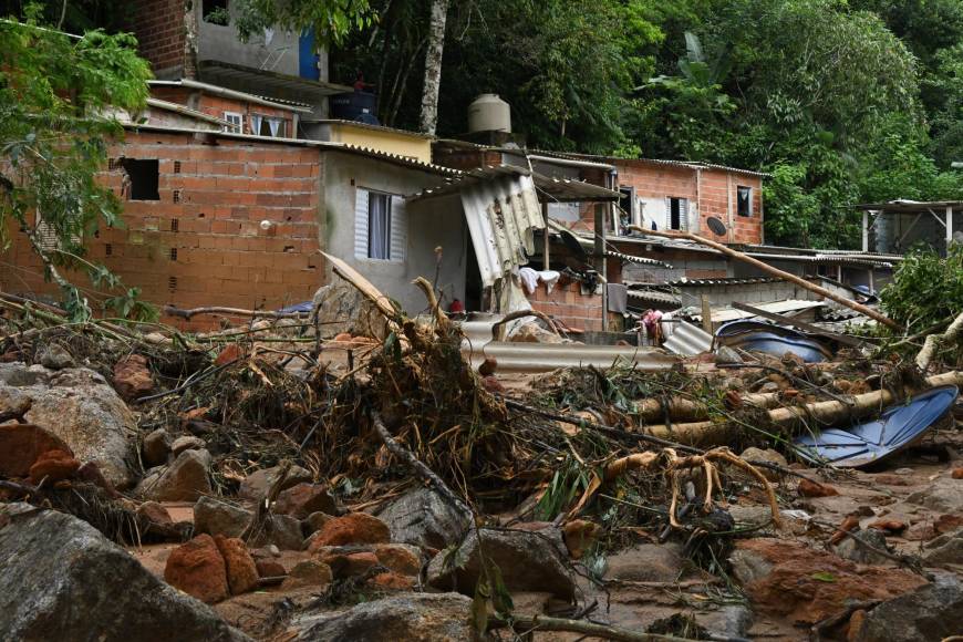 Las impactantes imágenes del temporal que azotó Brasil