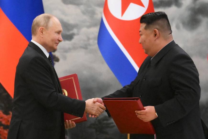 Así fue la reunión de Vladimir Putin con Kim Jong Un en Corea del Norte