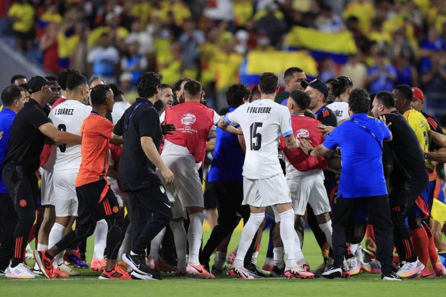 Colombia-Uruguay: Puñetazos, llanto y pelea tras la semifinal de Copa América 2024