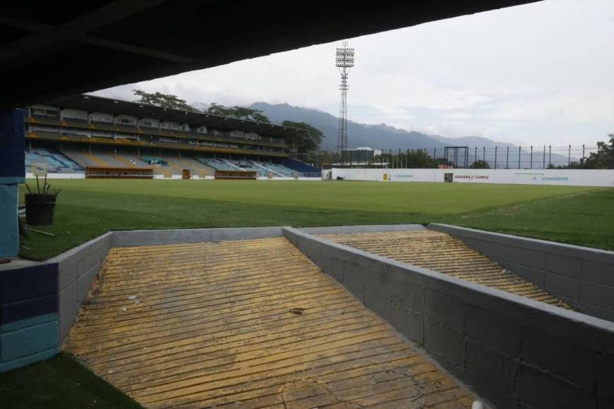 Día de reapertura, jacuzzi, modernos camerinos y palcos en el estadio Morazán