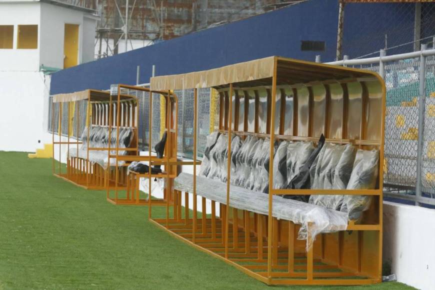 Día de reapertura, jacuzzi, modernos camerinos y palcos en el estadio Morazán