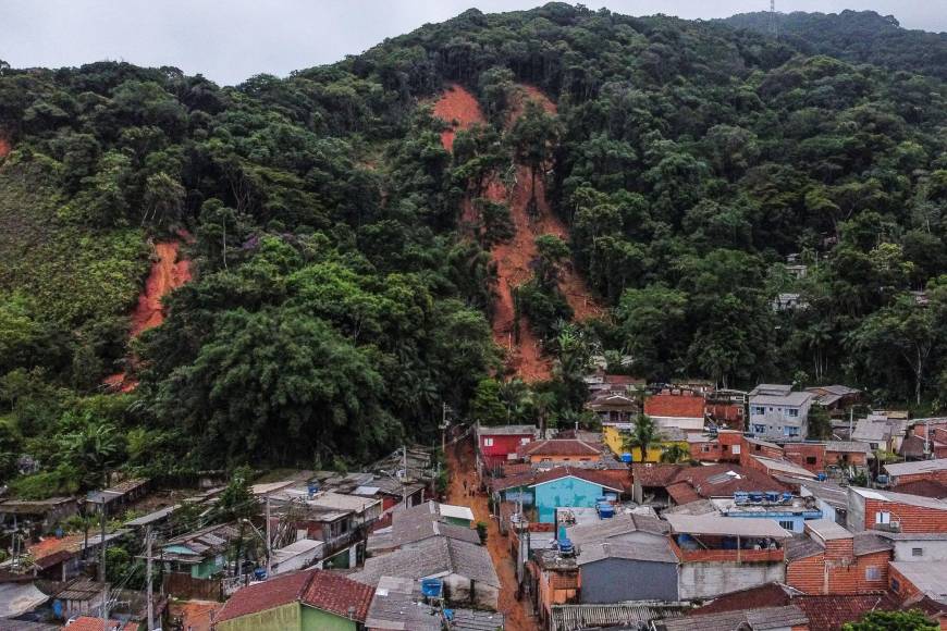 Las impactantes imágenes del temporal que azotó Brasil