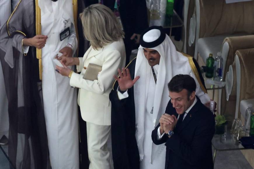 Emmanuel Macron eufórico previo a la final Argentina vs Francia