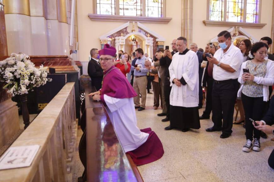 Así fue la llegada del nuevo arzobispo de Tegucigalpa a la Basílica de Suyapa