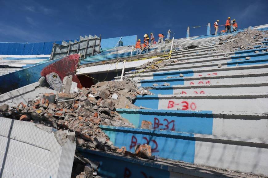 Así van los trabajos de remodelación en el estadio Nacional