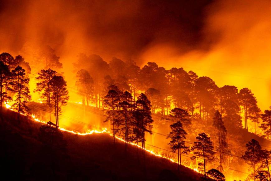 Las imágenes del pavoroso incendio que no ha podido sofocarse en Santa Lucía