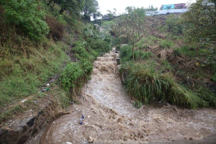 Tráfico e inundaciones dejó lluvia que azotó la capital