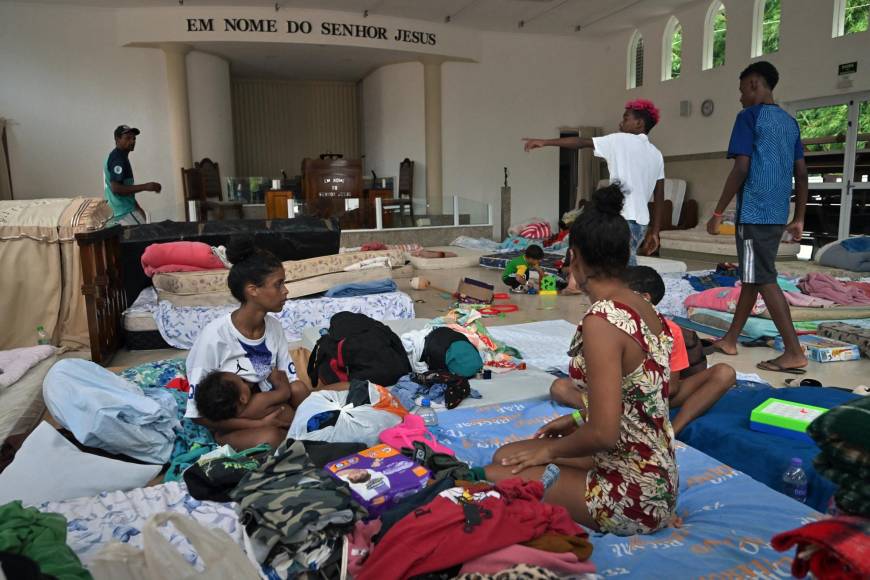 Las impactantes imágenes del temporal que azotó Brasil