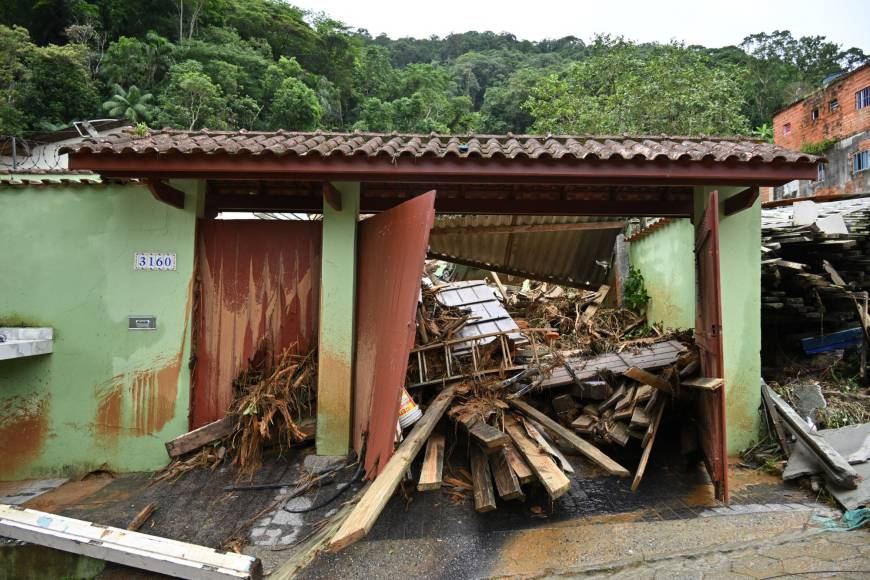 Las impactantes imágenes del temporal que azotó Brasil