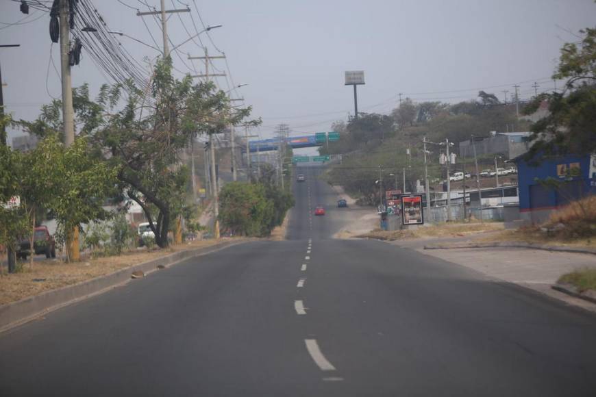 Fotos: la capital de Honduras luce casi vacía este Jueves Santo