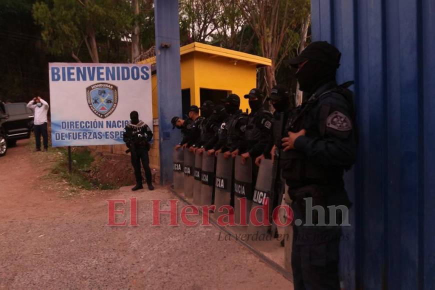 Helicópteros, vehículos blindados y seguridad en los Cobras: ambiente previo a extradición de JOH a EEUU